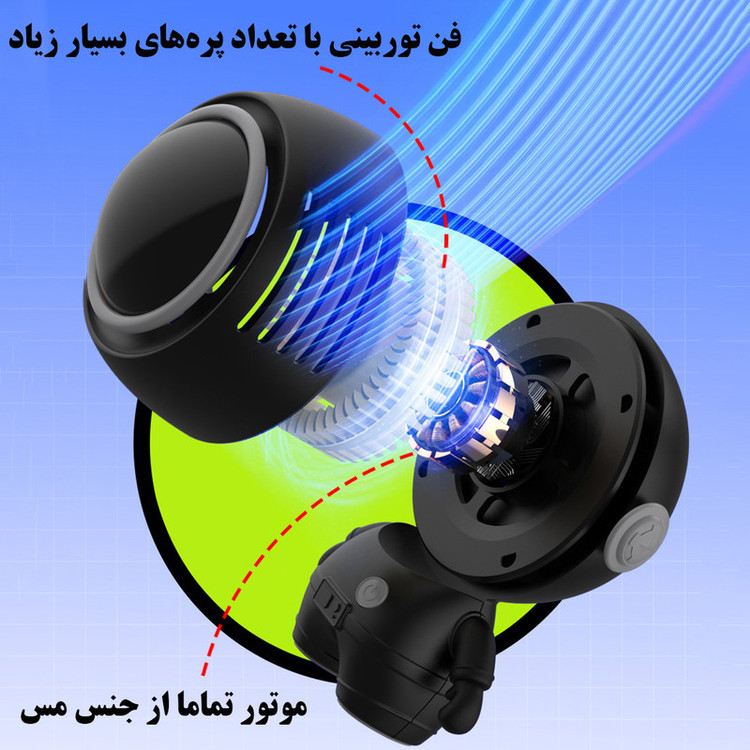 پنکه شارژی طرح فضانورد مدل MF040